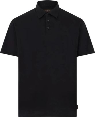 Zanone Polo Mc - Heren - Polos - Zwart - XL - Katoen - Tops