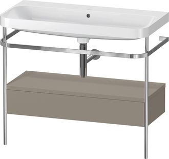Duravit Duravit Happy D.2 Plus C-shaped Set Avec Console M&eacute;tallique Et