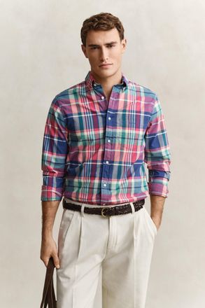 GANT Men Madras Checked Shirt (XXXL) ROSE RED