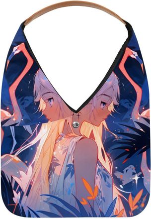 Generic Flamingo Girl Reusable Lightweight Grocery Bags - Foldable Into Compact Pouch, Washable & Sturdy, Multipurpose for Shopping and Travel