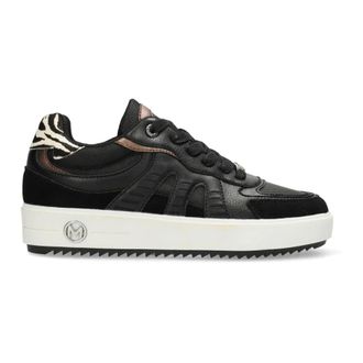 Mexx Schoenen, Heren, Zwart, 41 EU, Leer, Persia Olli Sneakers