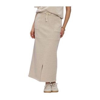 Nukus Nukus - Dames Rokken Maartje Skirt Lurex - Dames - Rokken - Beige - Maat: XS Denim