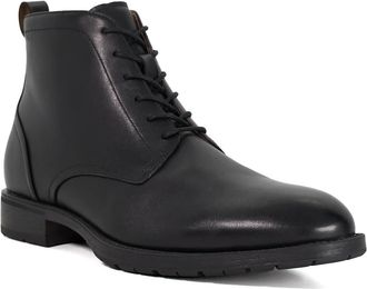 Dune London Mens CARRSONS Leather Lace-Up Ankle Boots Size UK 10 Flat Heel Casual Boots