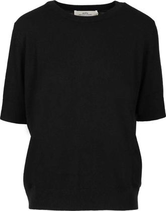 arch4 Geribbelde Kasjmier Trui - Dames - Cashmere truien - Zwart - L - Kasjmier - Truien & Vesten