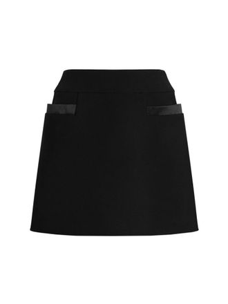 Dolce & Gabbana Black Solid Mini Skirt