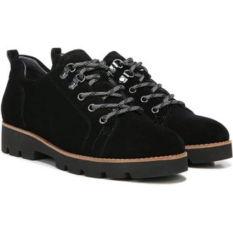 Vionic Womens Vionic Ballari Oxford Black Suede Lace Up Formal Shoes ZAP2016