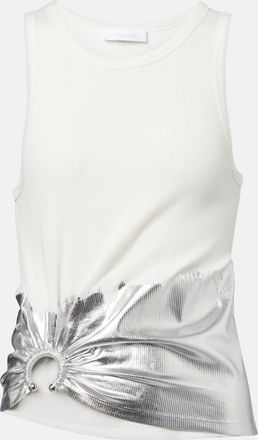 Paco Rabanne Top in misto cotone