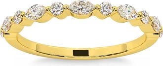 Pompeii3 1/2Ct Marquise Cut Wedding Ring Anniversary Band 14k Gold Lab Grown