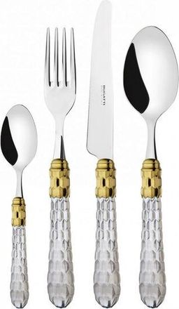 Bugatti 24 Piezas En Compacto Transparente Transparente Cristallo Ghiera Dorata Bugatti