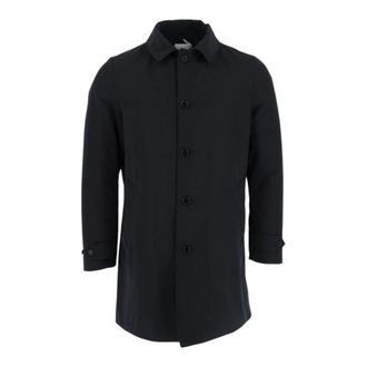 Aspesi Trench Coats, male, Blue, S, Vodka Le Cotton-Blend Raincoat