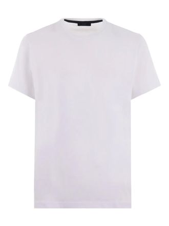 Fay T-shirt met geborduurd logo - Wit