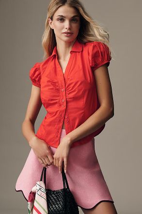 Maeve Puff-Sleeve Blouse