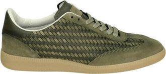 Giorgio Giorgio, Schoenen, Heren, Groen, 44 EU, Leer, 82106 Sneaker