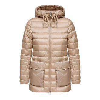 Moncler Dames, Mantels, Beige, Maat: M Nylon