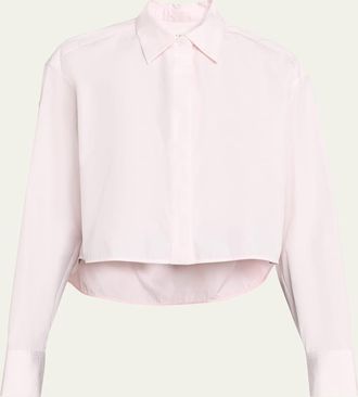 A.L.C. Maude Cropped Cotton Poplin Top
