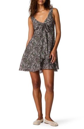 Steve Madden Lisandra Floral Minidress in Forest Green at Nordstrom, Size X-Large