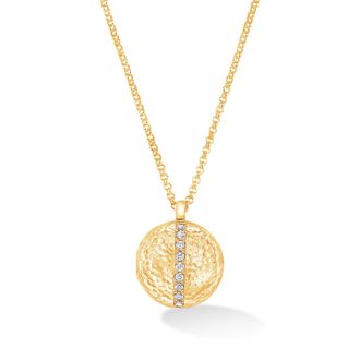 Dower & Hall 16mm Lumi&egrave;re Round White Sapphire Photo Locket