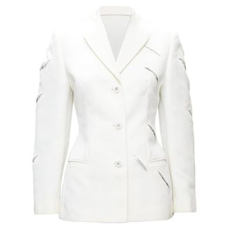 Versace Gianni Versace Medusa slash sequins blazer