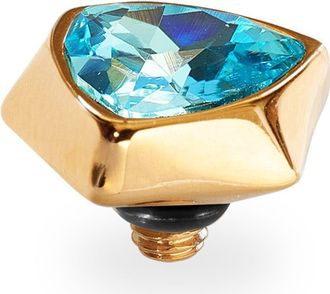 Qudo Triangolo Top 0.39 in Gold/aquamarine at Nordstrom