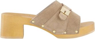 Scholl Schoenen, Dames, Beige, 41 EU, Pescura Sarah Mules met Hak