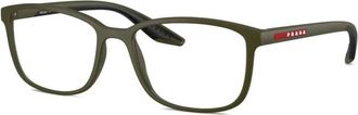 Prada PS 07Rv 15X1O1 Optical Frame - Heren - Brillen - Groen - 55 MM - Accessoires