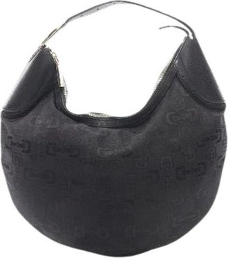 Gucci Pre-owned Horsebit Leren Schoudertas - Dames - Vintage Schoudertas - Zwart - ONE Size - Leer - Vintage