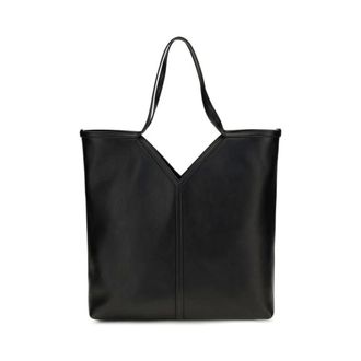 Saint Laurent Y Stitch Tote Bag - Heren - Tassen - Zwart - Maat: ONE Size Leer