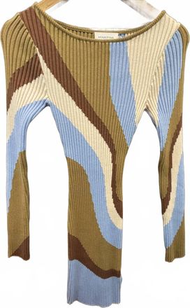 Minkpink Womens Darla Intarsia Knit Mini Dress In Multi