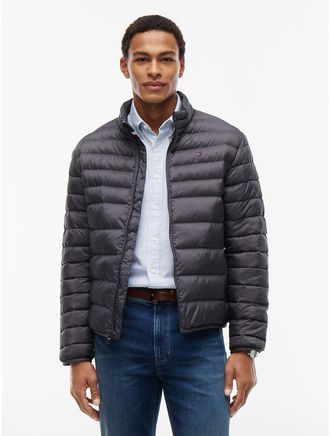 Tommy Hilfiger Mens Lightweight Packable Jacket - Washed Black - XXXL
