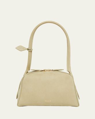 Alaia Le Bouledogue Dome Suede Top-Handle Bag