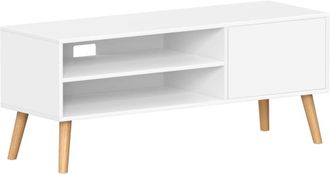 Vasagle Mueble de tv para 55 pulgadas de color blanco