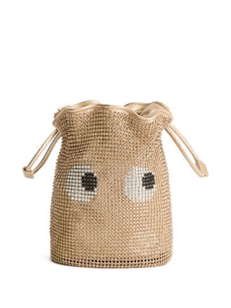 Anya Hindmarch Eyes bucket-tas met trekkoord - Goud