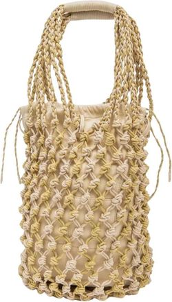Alysi Tassen, Dames, Beige, ONE Size, Katoen, Maxi Sacca Rete