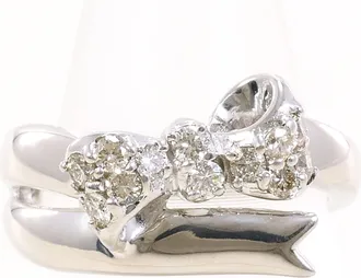 C&A White Gold White Gold (18K) Band Ring (Pre-Owned)