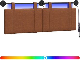 vidaXL Cabecero Colgante Marr&oacute;n Pu Antiguo Vidaxl