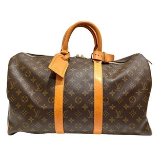 Louis Vuitton Brown Monogram Monogram Leather Boston Bag (Pre-Owned)