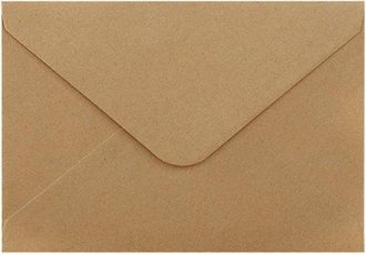 OEM 100 Sobres (13,5 X 18,5 Cm) Para Tarjetas De Boda, Tarjetas De Navidad, Invitaciones Acr&iacute;licas Y Fotos - Papel Kraft