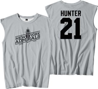 Generic Heated Rivalry Hunter 21 Merch Tank Tops Sleeveless T-Shirt Unisex Casual Outdoor Sportwear (M,Grey)