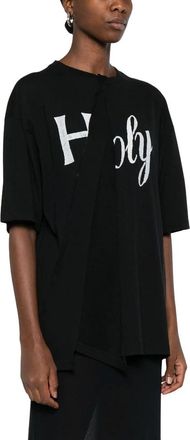 Ann Demeulemeester Tops, Dames, Zwart, M, Stijlvol T-shirt B0013466 Fa 697 099