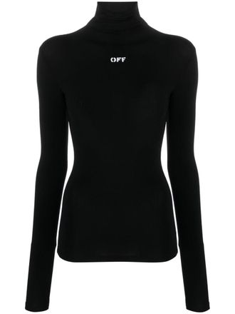 Off-white Off-Stamp high-neck top - Black