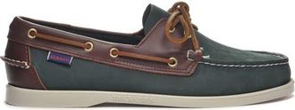 Sebago Portland Spinnaker Nbk Fgl Boat Shoes in Blue Navy-Dk Brown at Nordstrom, Size 12.5