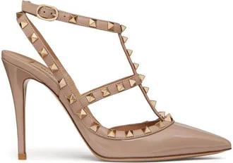Valentino Garavani Rockstud Patent Leather Pumps-Donna
