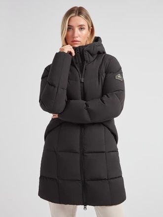 JACK1T Long Sleeve Star Down Coat in Black at Nordstrom, Size X-Large