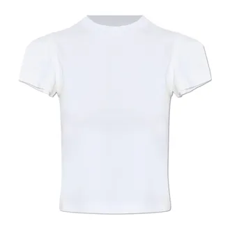 VETEMENTS T-Shirts, female, White, Size: XS Cropped T-Shirt