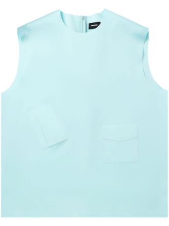 We11done Hemd met reliëf patroon - Blauw