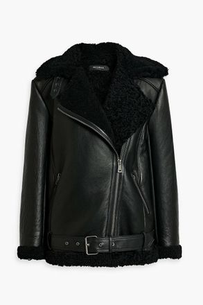 Muubaa Amelia shearling jacket - Black - UK 10