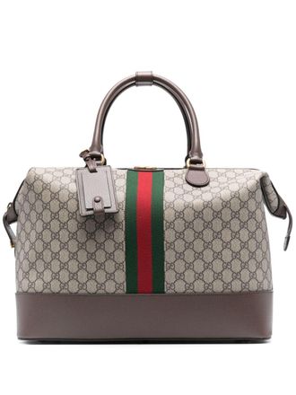 Gucci Savoy GG Supreme canvas holdall - Neutrals