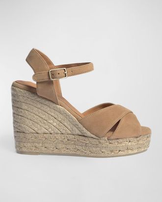 Castaner Blaudell Canvas Wedge Espadrille Sandals