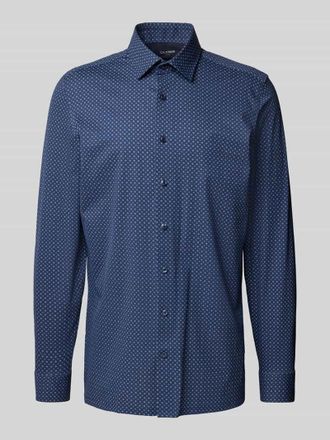 Olymp Modern Fit Business-Hemd mit Kentkragen in Marine, Gr&ouml;&szlig;e 44