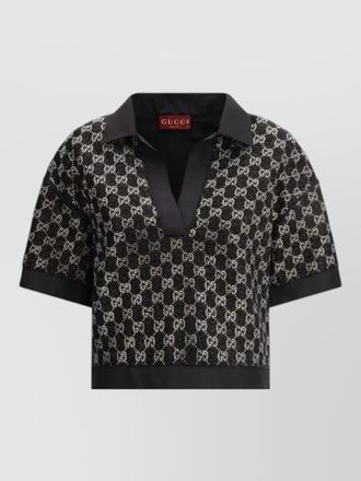 Gucci viscose polo top